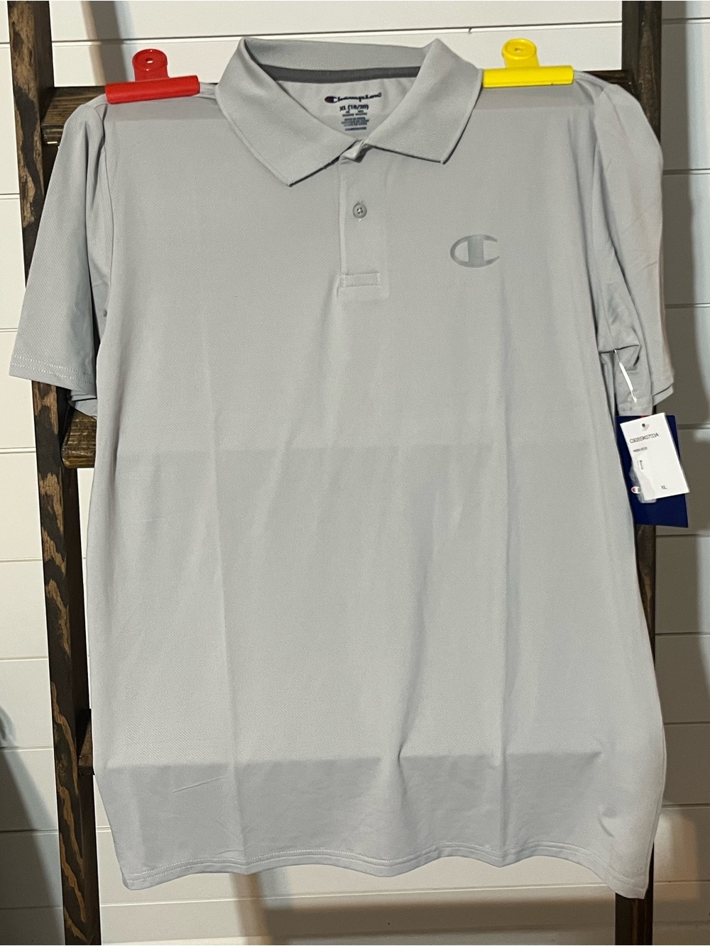 Champion Light Gray Polo Shirt